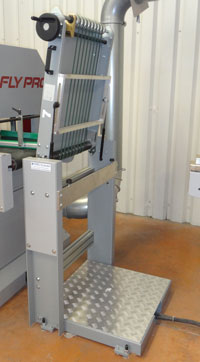 Convoyeur portillon avec fonction recentrage des produits